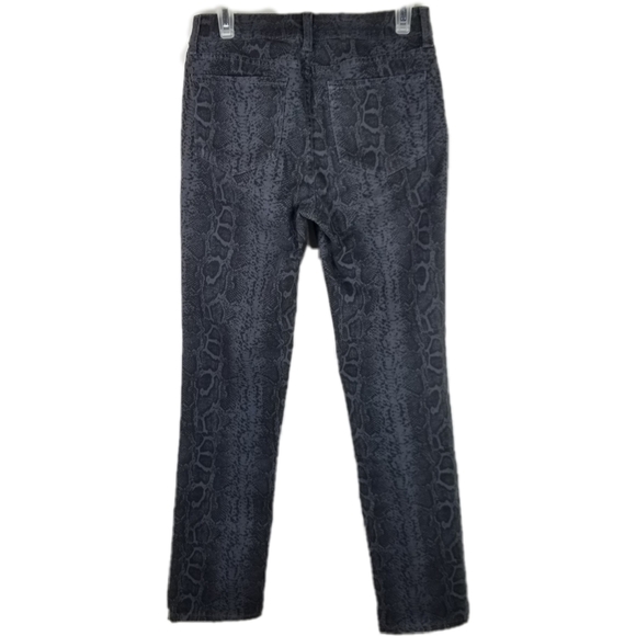 @NYDJ Womens Skinny Jeans Sz 2 Dark Ash Python - Picture 3 of 6